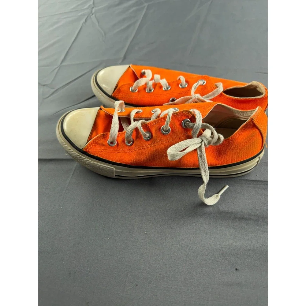 Converse Chuck Taylor All Star Low Orange Canvas Shoes Youth Size 2 352810F